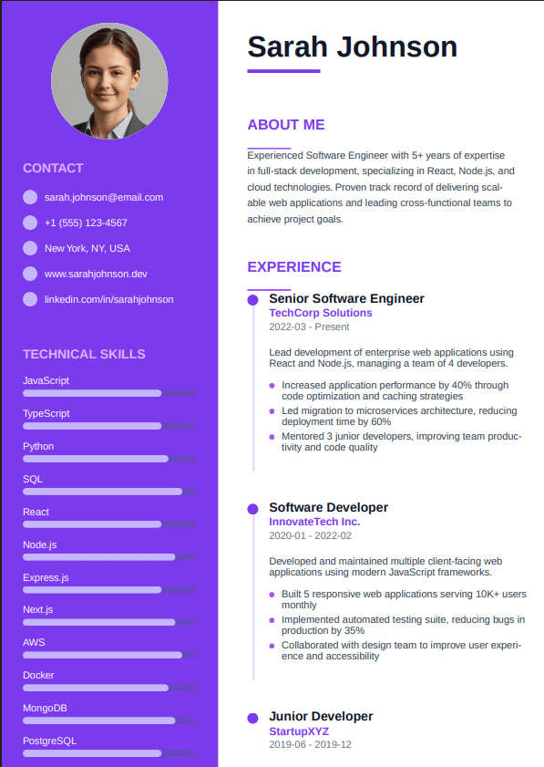Creative Designer template preview