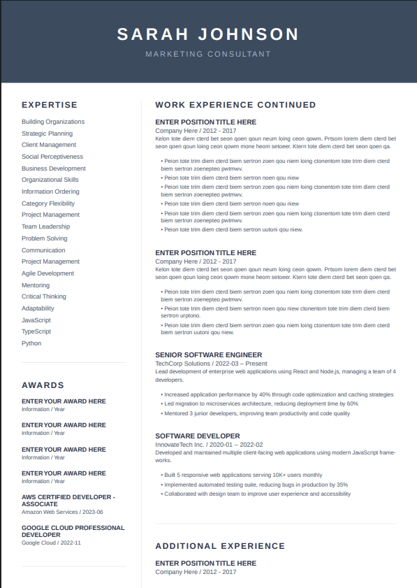 Modern Corporate template preview